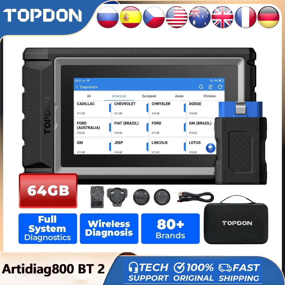 TOPDON ArtiDiag800 BT 2 Автомо – обзор и цена Topdon Tc001 Thermal Camera